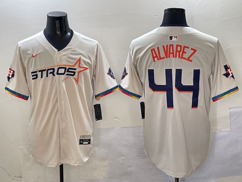 Men Houston Astros #44 Alvarez Cream Fourth generation Joint Name 2025 Nike MLB Jersey style 415->philadelphia phillies->MLB Jersey